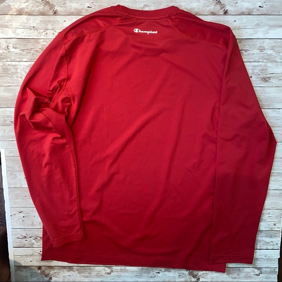 Champion large Red workout LS Shirt - Picture 3 of 3
